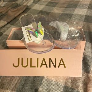 Clear Jelly sandals size 9